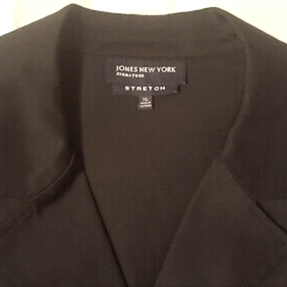 Jones New York Black Stretch Blazer L/XL - Picture 5 of 9